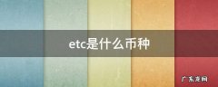 etc是什么币种 etc币是什么币