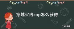 穿越火线cop怎么获得 穿越火线cop如何获得?