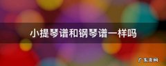 小提琴谱和钢琴谱一样吗 小提琴谱和吉他谱一样吗