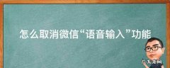 如何取消微信语音输入出文字 怎么取消微信“语音输入”功能