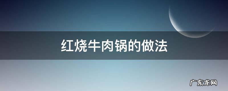红烧牛肉锅的做法 红烧牛肉锅的做法大全