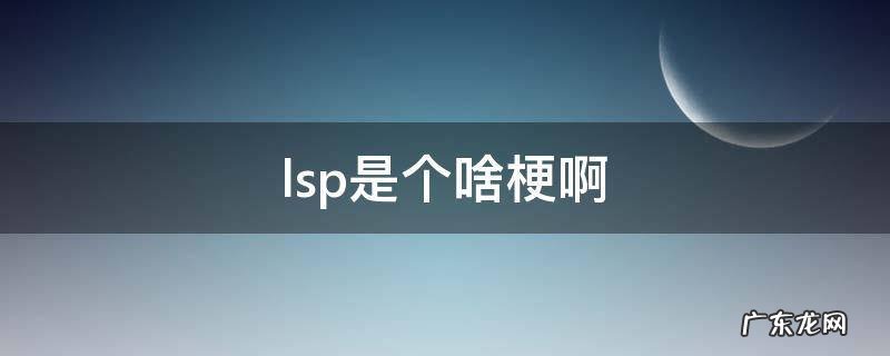 lsp是个啥梗啊 lsp是个什么梗