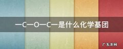 一C一O一C一是什么化学基团 -c=o是什么基团