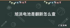 旭派电池真假图片区别 旭派电池是翻新怎么查