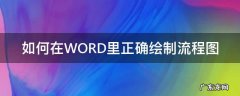 如何在WORD里正确绘制流程图 word怎样绘制流程图
