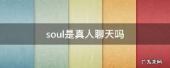 soul是真人么 soul是真人聊天吗