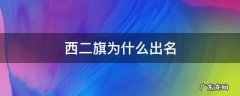 西二旗被称为 西二旗为什么出名