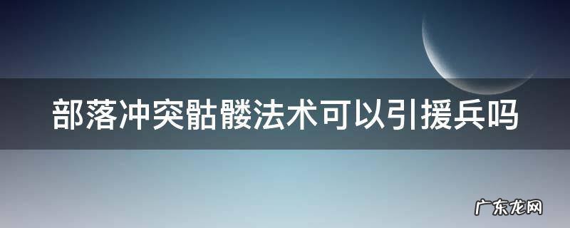 部落冲突骷髅法术可以引援兵吗 部落冲突骷髅法术可以引援兵吗视频