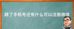 除了手机号还有什么可以注册微信苹果 除了手机号还有什么可以注册微信
