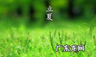 立夏如何养生