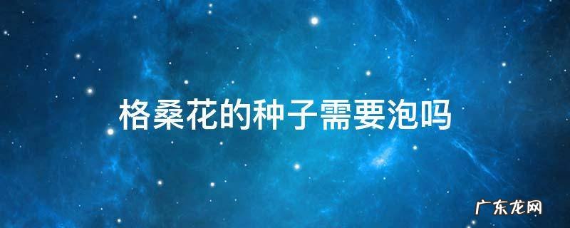 格桑花的种子需要泡吗 格桑花种子需要泡多久