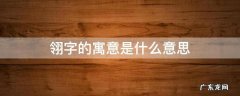 翎字的寓意是什么意思 翎字寓意及含义