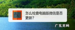 电脑版微信怎么样更新