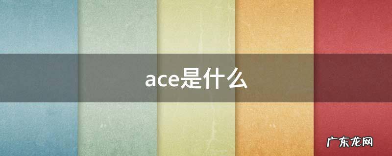 ace是什么牌子 ace是什么