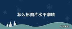 怎么把图片水平翻转 怎么把图片水平翻转word