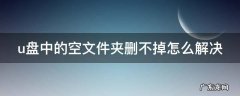 u盘里的空文件夹无法删除 u盘中的空文件夹删不掉怎么解决