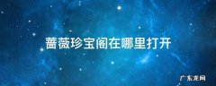 蔷薇珍宝阁在哪个地方 蔷薇珍宝阁在哪里打开