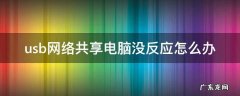 usb共享网络打开了为什么电脑没有反应 usb网络共享电脑没反应怎么办