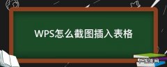 WPS怎么截图插入表格 怎么把截图放到wps表格里