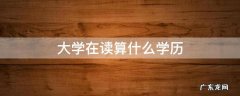 大学在读算什么学历 大学在读算什么学历层次
