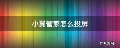 小翼管家怎么投屏 小翼管家怎么投屏抖音