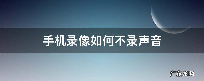 手机录音怎么不录手机声音 手机录像如何不录声音
