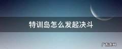 特训岛怎么发起决斗不是擂台 特训岛怎么发起决斗