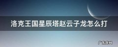 洛克王国星辰塔赵云子龙怎么打平民 洛克王国星辰塔赵云子龙怎么打