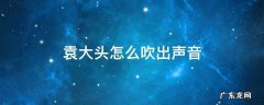 袁大头怎么吹出声音 袁大头怎么吹会响