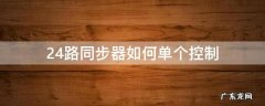 24路同步器如何单个控制