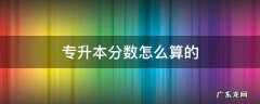 专升本分数怎么算的 河南专升本分数怎么算的