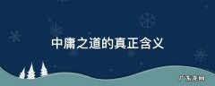 中庸之道的实质是什么 中庸之道的真正含义