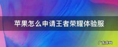 苹果怎么申请王者荣耀体验服资格 苹果怎么申请王者荣耀体验服