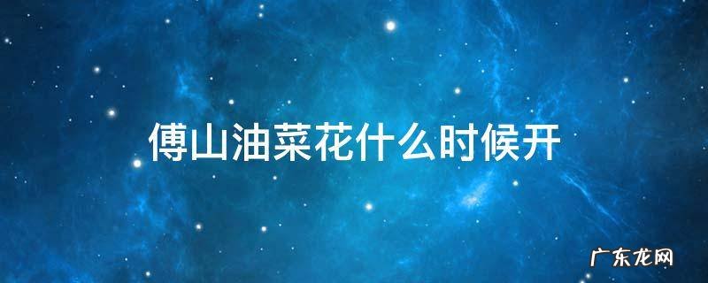 傅山油菜花什么时候开 淄博傅山油菜花什么时候开