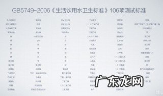 生活饮用水卫生标准 生活饮用水卫生标准gb5749-2022