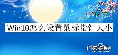 怎么样将电脑的鼠标指针个性化