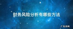财务风险如何分析 财务风险分析有哪些方法