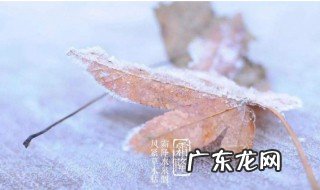 2020霜降是几月几日几时几分 2020霜降是几月几日星期几