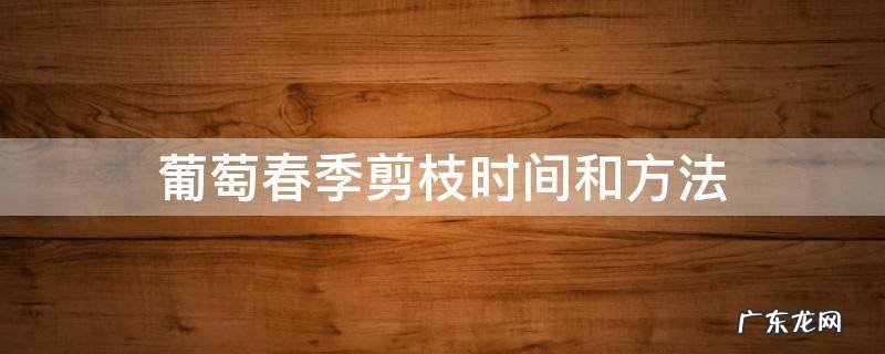 葡萄秋季剪枝最佳时间 葡萄春季剪枝时间和方法