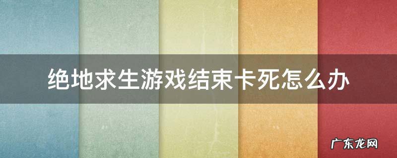 绝地求生每次结束游戏都卡死 绝地求生游戏结束卡死怎么办