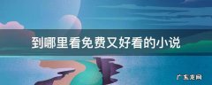到哪里看免费又好看的小说 好看的小说在哪里看