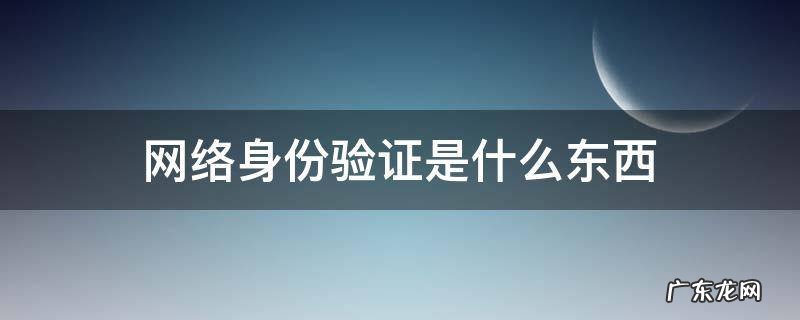 网上身份验证有几种方法 网络身份验证是什么东西