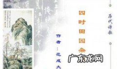 四时田园杂兴古诗意思其二十五 四时田园杂兴古诗意思
