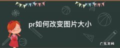 pr如何改变图片大小 pr如何更改图片的大小