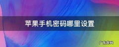 苹果手机在哪里设置密码? 苹果手机密码哪里设置