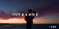 谁是那位1972年出生的神秘明星？