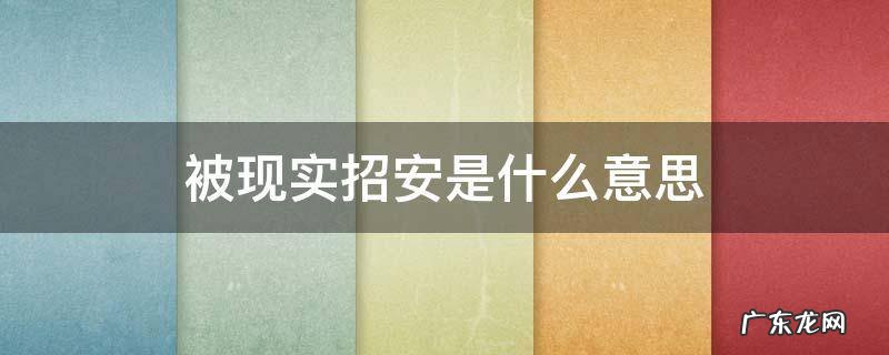 被招安的都是什么人 被现实招安是什么意思