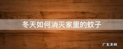 冬天如何消灭家里的蚊子 怎样消灭冬天房间里的蚊子