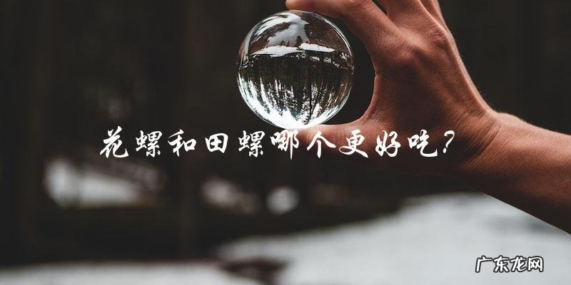 花螺和田螺哪个更好吃?