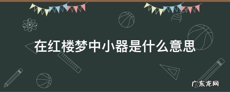 红楼梦小么儿是什么意思 在红楼梦中小器是什么意思